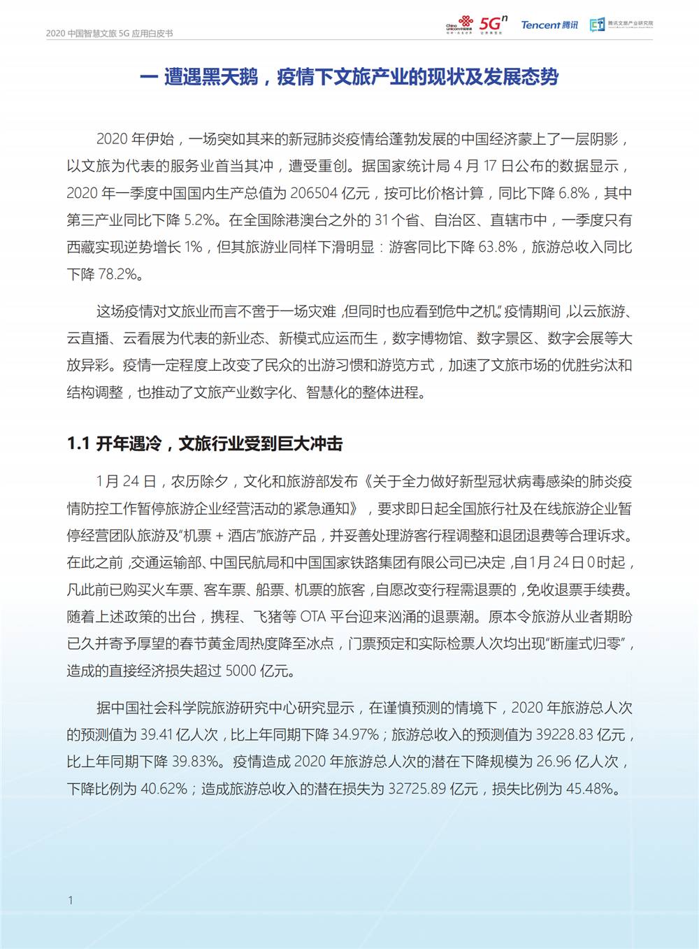 《2020中国智慧文旅5G应用白皮书》（附PDF全文下载）-酷雷曼VR全景